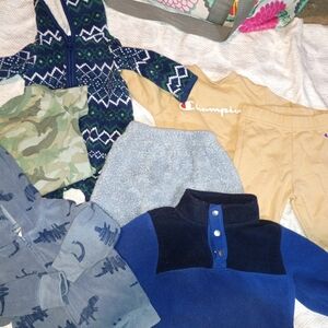 Champion Kids Set - Tan and Navy